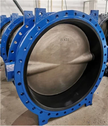 Vàlvula de papallona concèntrica de doble brida DN1200 de gran mida